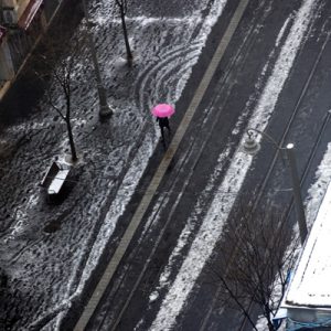 שלג ברחוב יפו